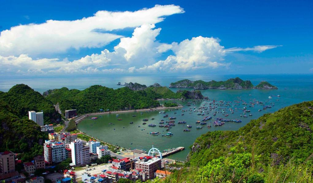 Cat Ba Glow Hotel Chan Chau Exterior foto